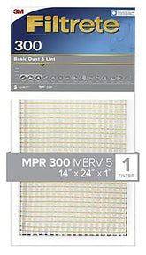 FILTER AIR DUST&LINT 14X24X1IN